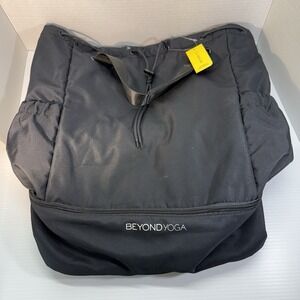 NEW Black Drawstring Beyond Yoga Black Convertible Gym Bag Backpack NWT